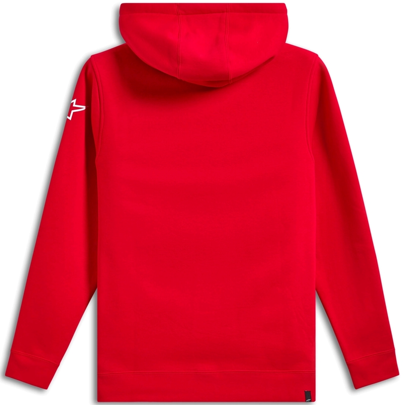 Bluza z kapturem Alpinestars Wordmark 3 czerwono-biała