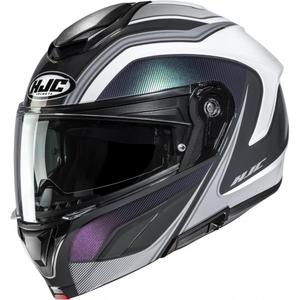 Kask motocyklowy typu flip-up HJC C92 Sirius MC10 czarno-biały