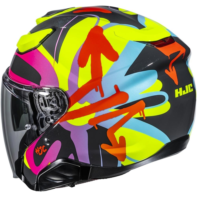 Kask motocyklowy otwarty HJC F31 Sora MC38 w kolorze czarnym