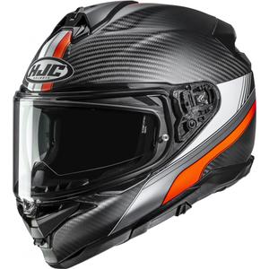 Kask motocyklowy integralny HJC F72 Carbon Eos MC6HSF czarno-pomarańczowy