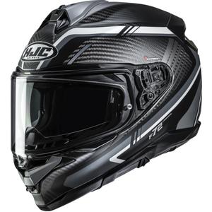 Kask motocyklowy integralny HJC F72 Carbon Kairo MC5SF czarno-szaro-biały