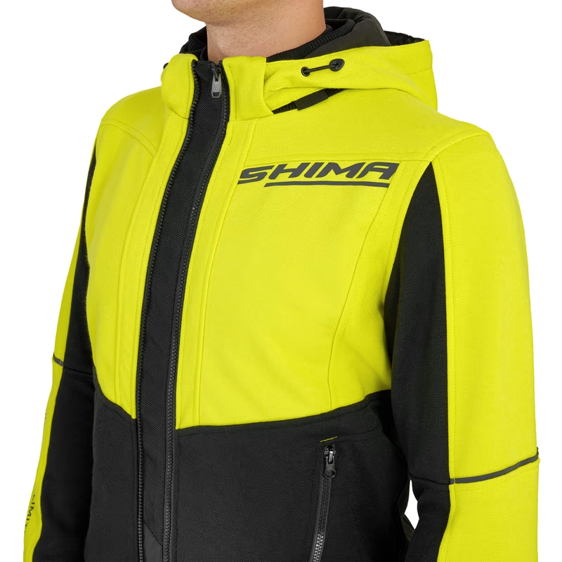 Bluza motocyklowa Shima Daybreaker czarno-fluo-żółta