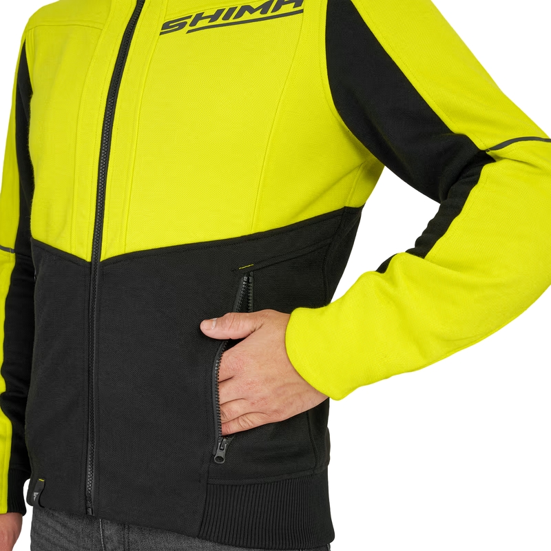 Bluza motocyklowa Shima Daybreaker czarno-fluo-żółta
