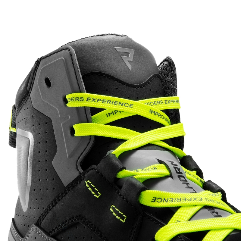 Buty motocyklowe Rebelhorn Vandal II czarno-szaro-fluo-żółte