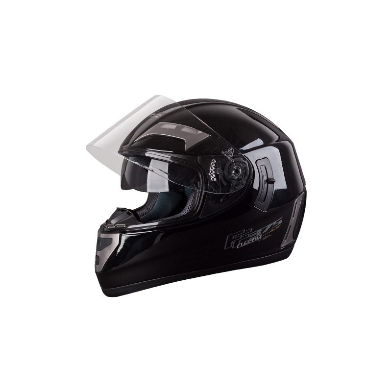Kask motocyklowy LS2 bojowy Mono czarno. - Vel XL