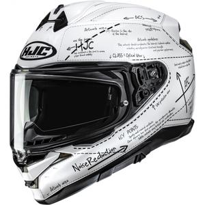 Kask motocyklowy integralny HJC F72 Odyssea MC10 biało-czarny
