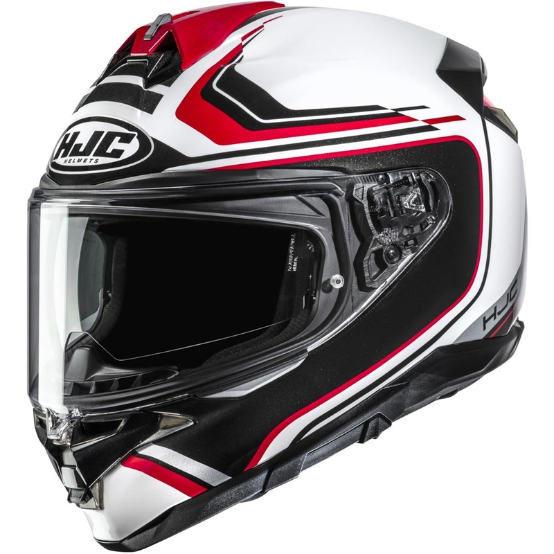 Kask motocyklowy integralny HJC F72 Oflo MC1 biało-czarno-czerwony