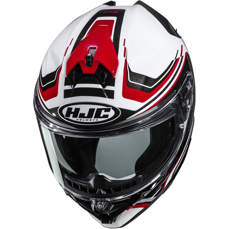 Kask motocyklowy integralny HJC F72 Oflo MC1 biało-czarno-czerwony