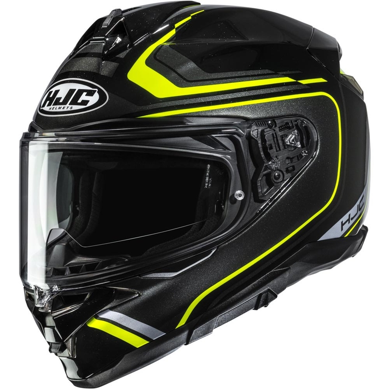 Kask motocyklowy integralny HJC F72 Oflo MC3H czarno-fluo-żółty