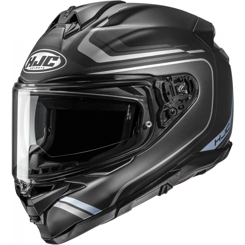 Kask motocyklowy integralny HJC F72 Oflo MC5SF czarno-szaro-niebieski