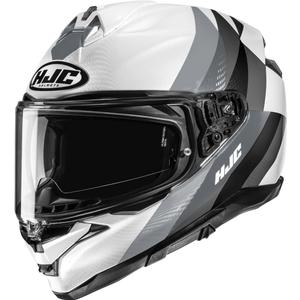 Kask motocyklowy integralny HJC F72 Racero MC10 biało-szaro-czarny