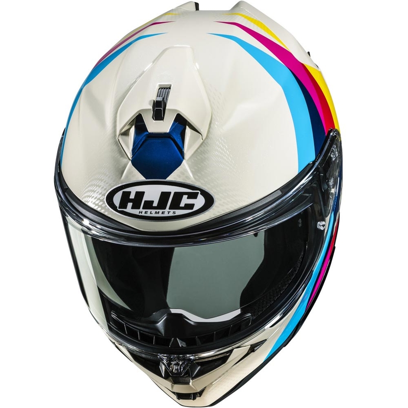 Kask motocyklowy integralny HJC F72 Racero MC23 biały