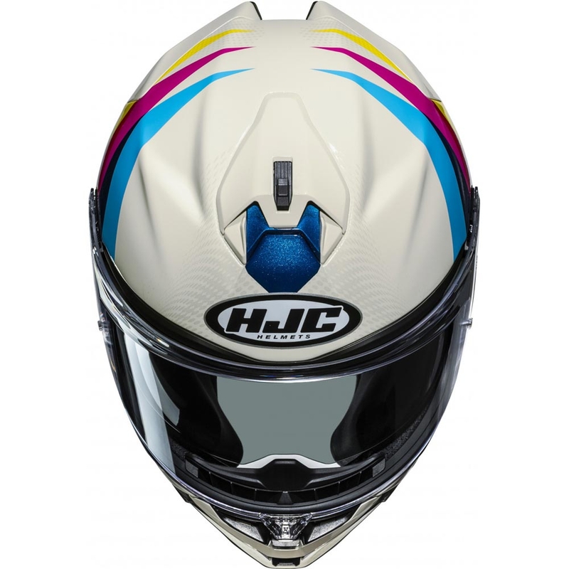 Kask motocyklowy integralny HJC F72 Racero MC23 biały