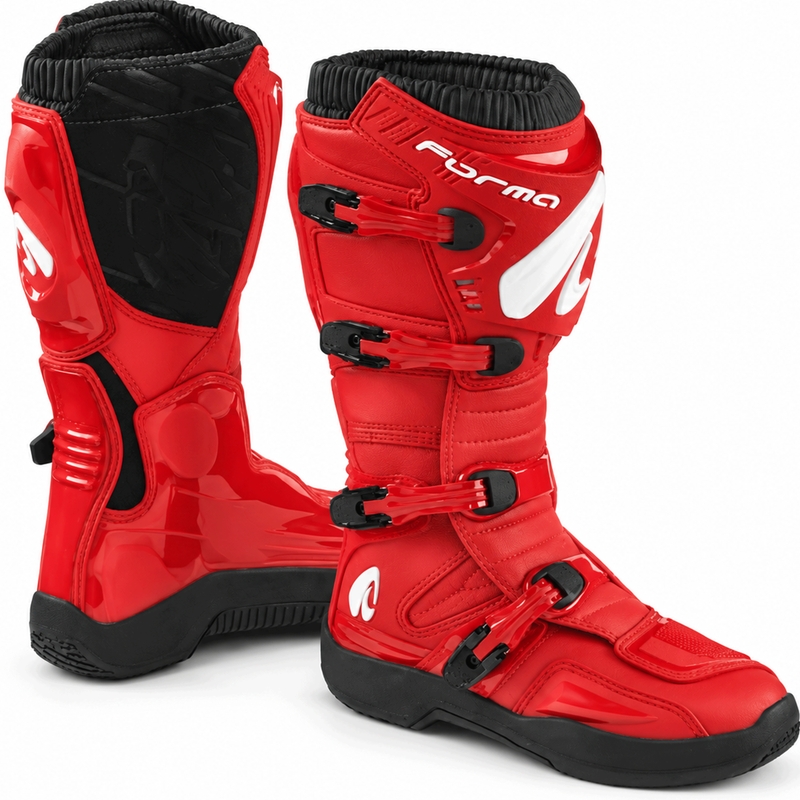 Buty motocrossowe Forma Traction czerwono-czarno-białe