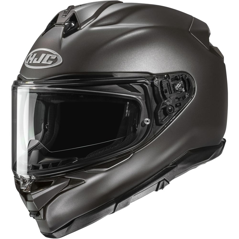 Kask motocyklowy integralny HJC F72 Solid, półmatowy, tytanowo-szary