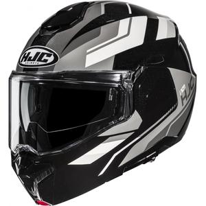 Kask motocyklowy typu flip-up HJC i101 Krone MC5 czarno-szaro-biały