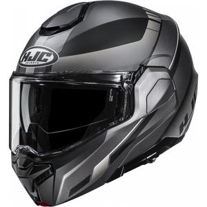 Kask motocyklowy typu flip-up HJC i101 Mira MC9SF czarno-szary
