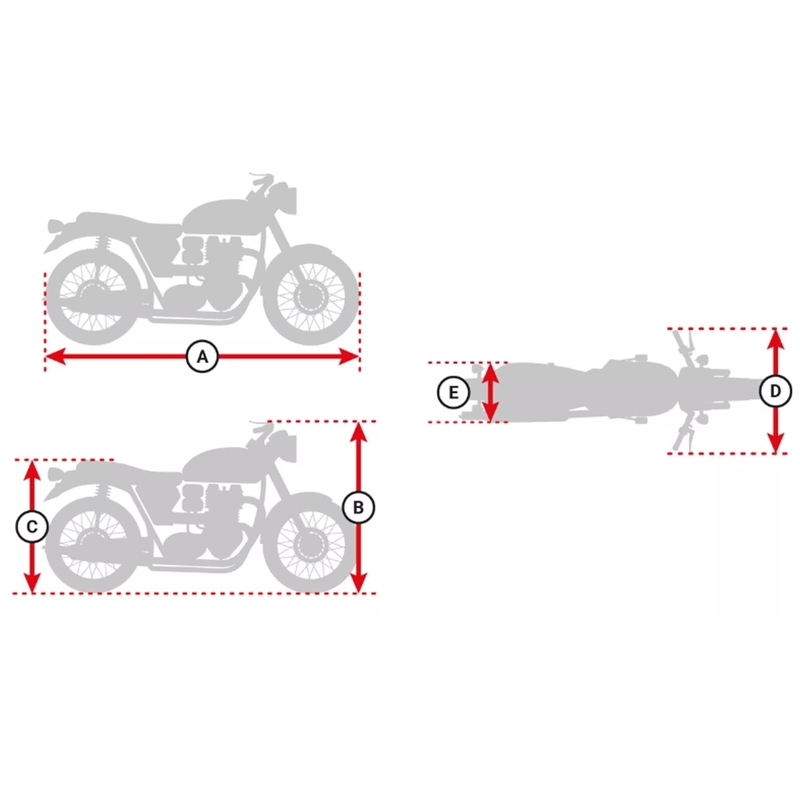 Pokrowiec motocyklowy Oxford Solatex srebrny