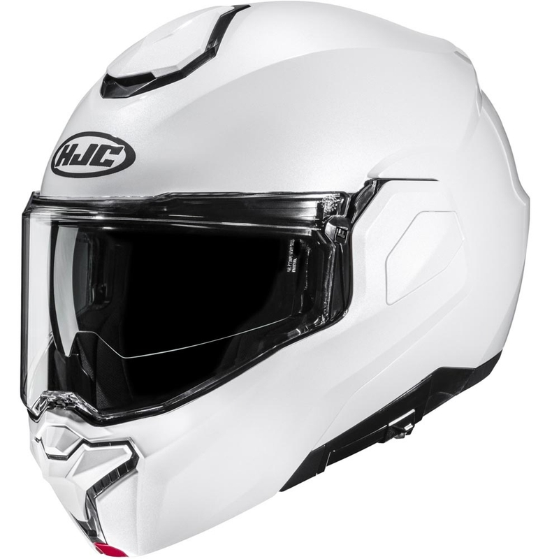 Kask motocyklowy typu flip-up HJC i101 Solid perłowo-biały