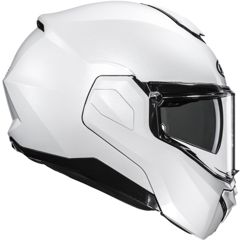 Kask motocyklowy typu flip-up HJC i101 Solid perłowo-biały