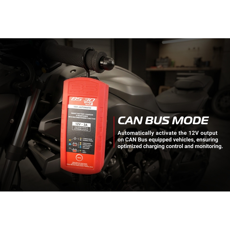 Battery charger BS-BATTERY SMART (suitable also for Lithium) 12V 3A