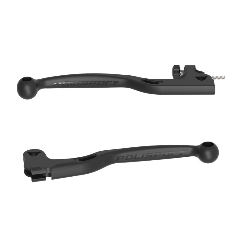 APT Unbreakable levers kit POLISPORT Black for YAMAHA TT-R 125 2000-2025, YAMAHA TT-R 230 2008-2025