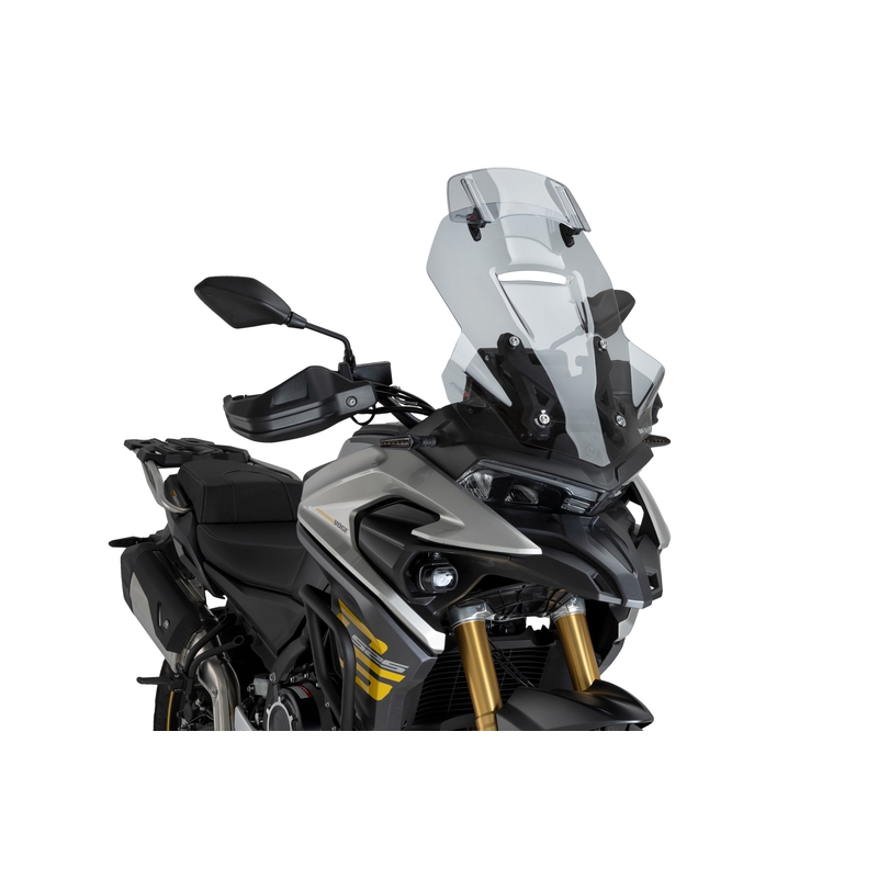 Windscreen PUIG TOURING WITH VISOR smoke for VOGE DSX 525 2024-2026, VOGE DSX 625 2025-2026