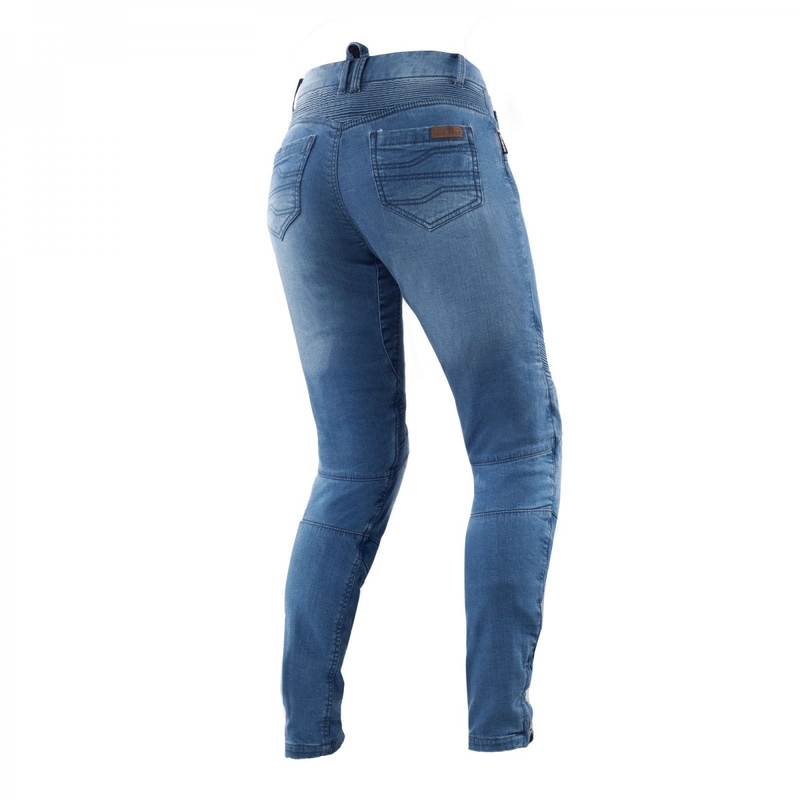 Damskie jeansy motocyklowe Shima Jess niebieskie, wydłużone