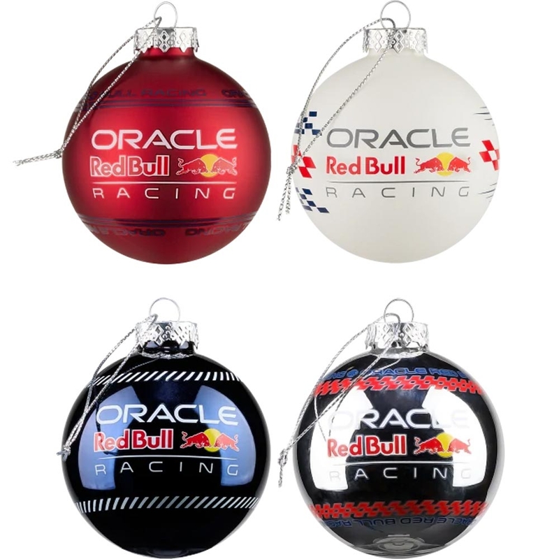 Zestaw ozdób świątecznych Oracle Red Bull Racing kolorowe 4 szt.