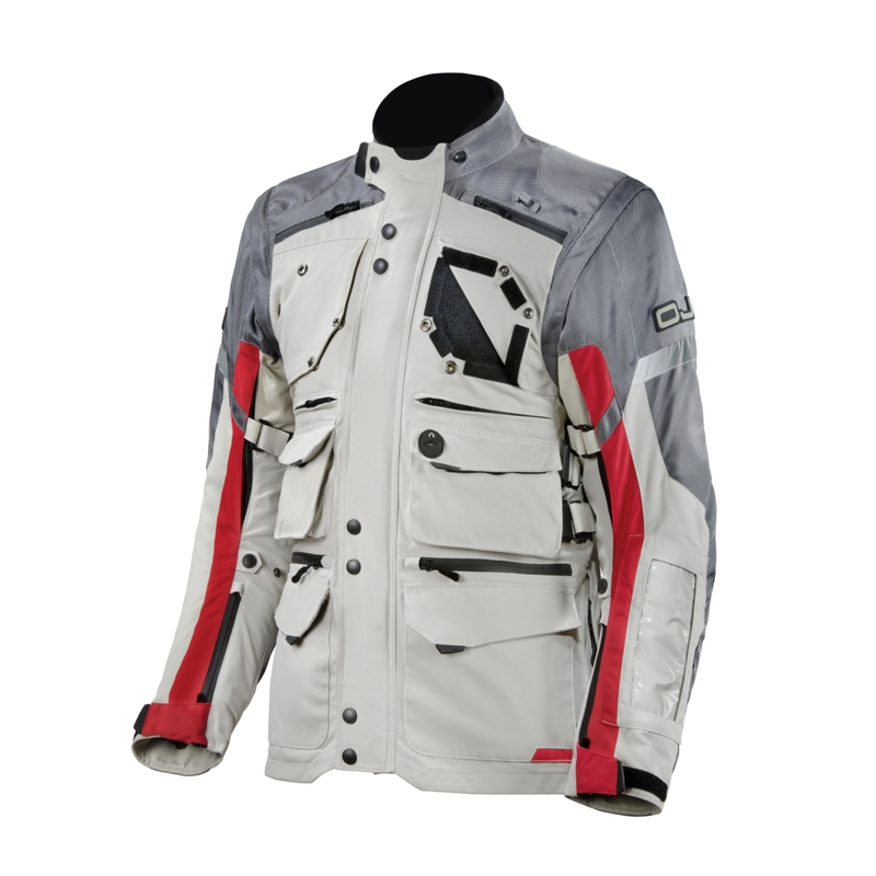 Kurtki motocyklowe Dz.U. Desert Silver-Red