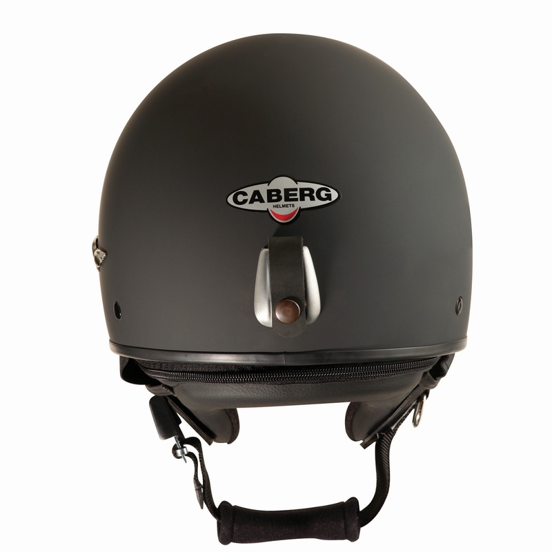 Kask motocyklowy - CABERG Wolność, otwarta czarna