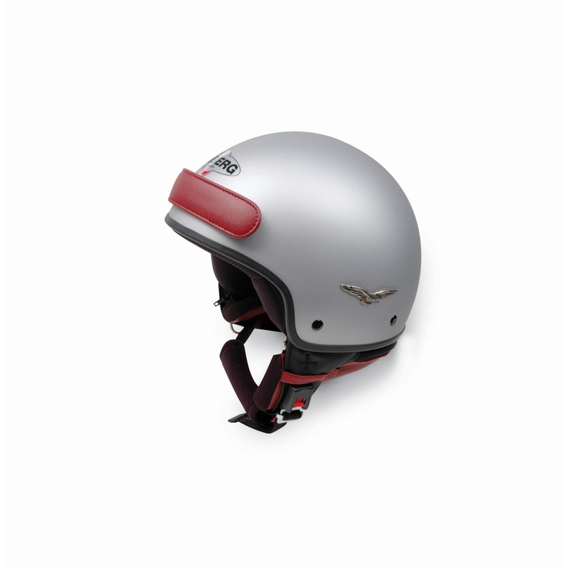 Kask motocyklowy - CABERG Wolność, otwarta srebrna
