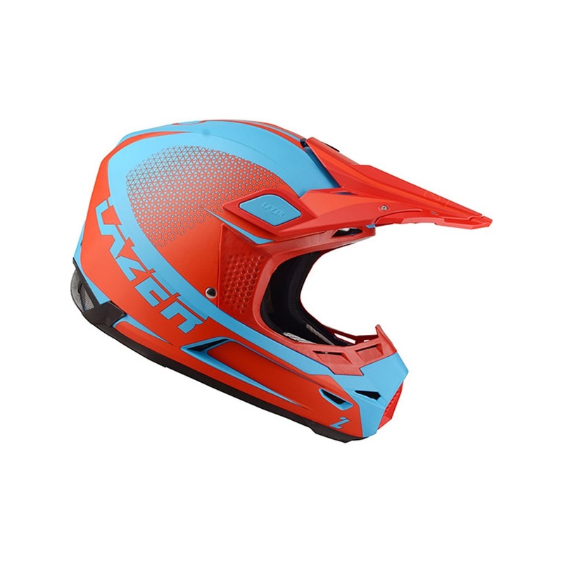 Motocrossowy kask Lazer X9 Sprocket czerwono-niebieski