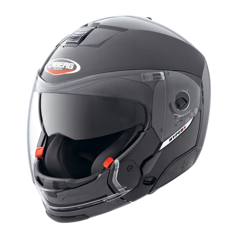 Kask motocyklowy CABERG HYPER X zdejmowane brodzie black metalu
