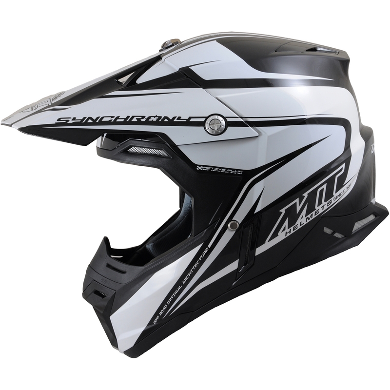 Kask motocyklowy MT Synchroniczny Duality Black / White