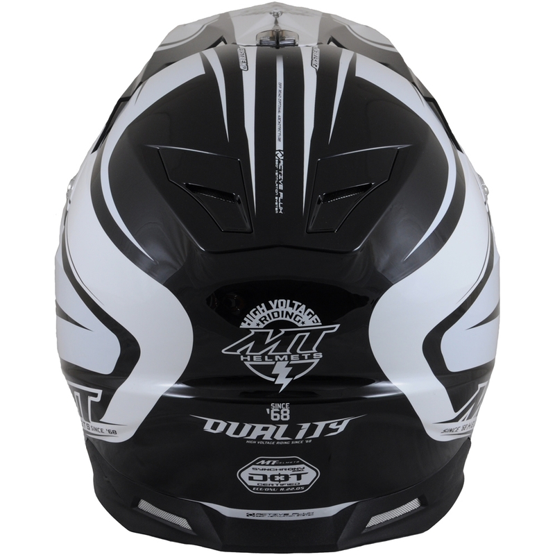 Kask motocyklowy MT Synchroniczny Duality Black / White