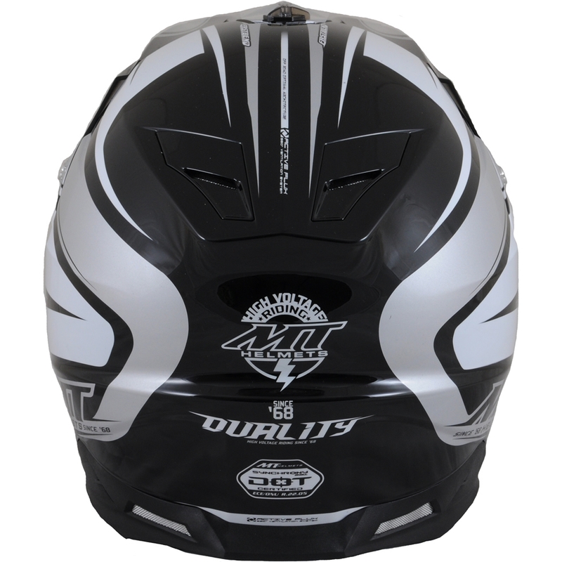 Kask motocyklowy MT Synchroniczny Duality Czarny / Szary