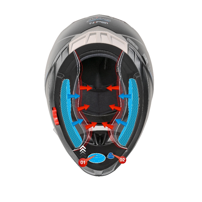 Kask motocyklowy Nitro N-PSI PUMP DVS