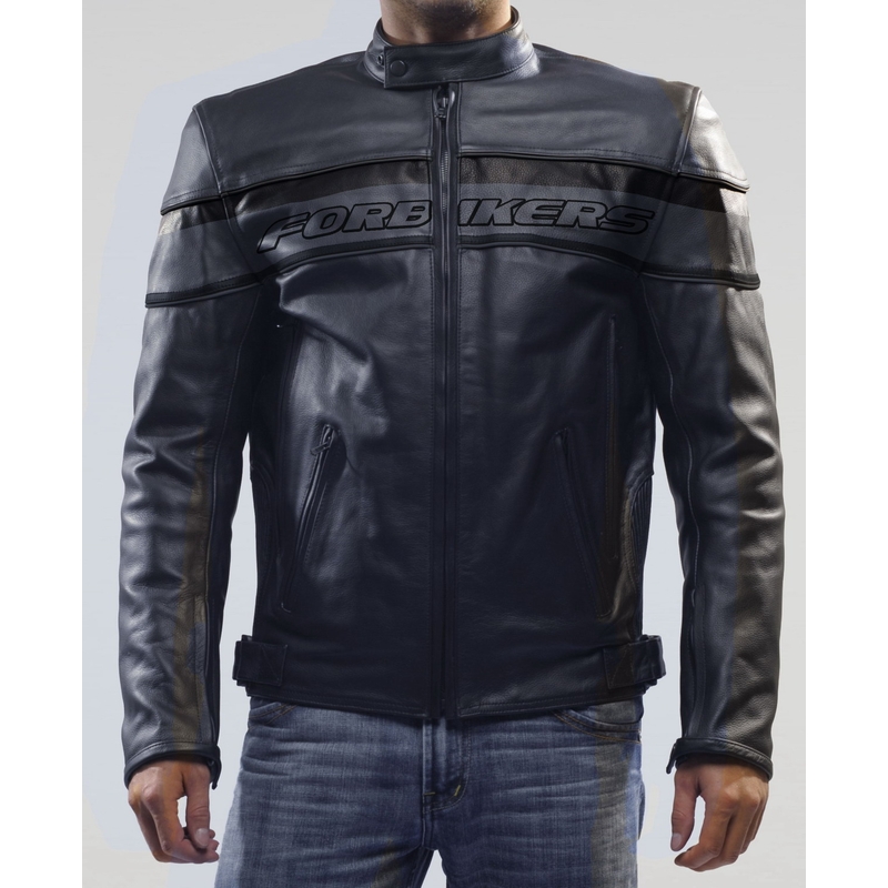 Kurtka skórzana moto ForBikers Onyx