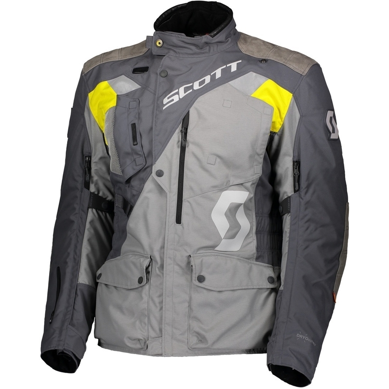 Kurtka motocyklowa SCOTT Dualraid Dryo szaro-żółta wyprzedaż