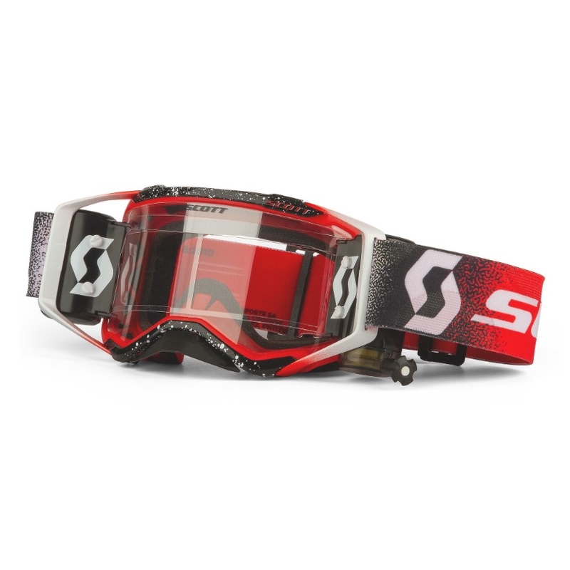 Gogle SCOTT Prospect WFS czarno-biało-czerwone