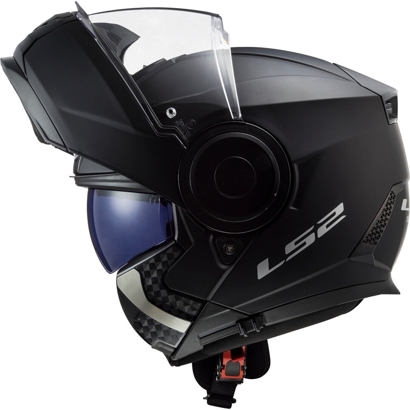 Szczękowy kask motocyklowy LS2 FF902 Scope Solid czarny matowy