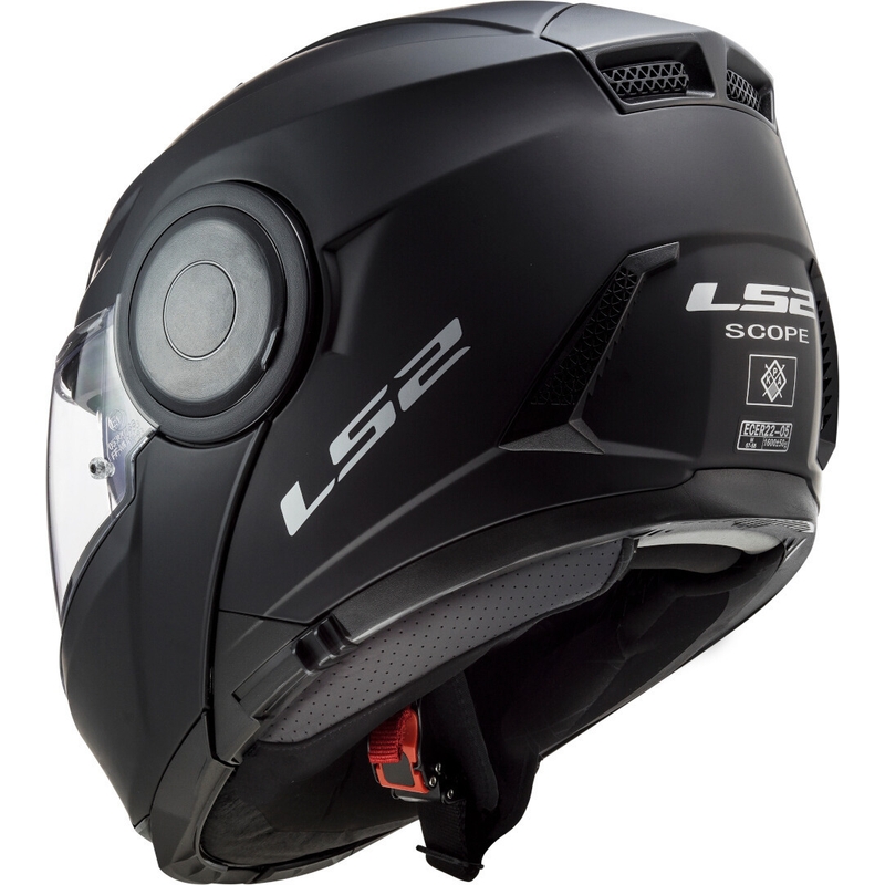 Szczękowy kask motocyklowy LS2 FF902 Scope Solid czarny matowy