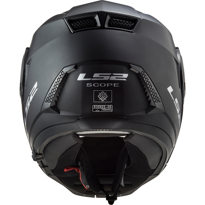 Szczękowy kask motocyklowy LS2 FF902 Scope Solid czarny matowy