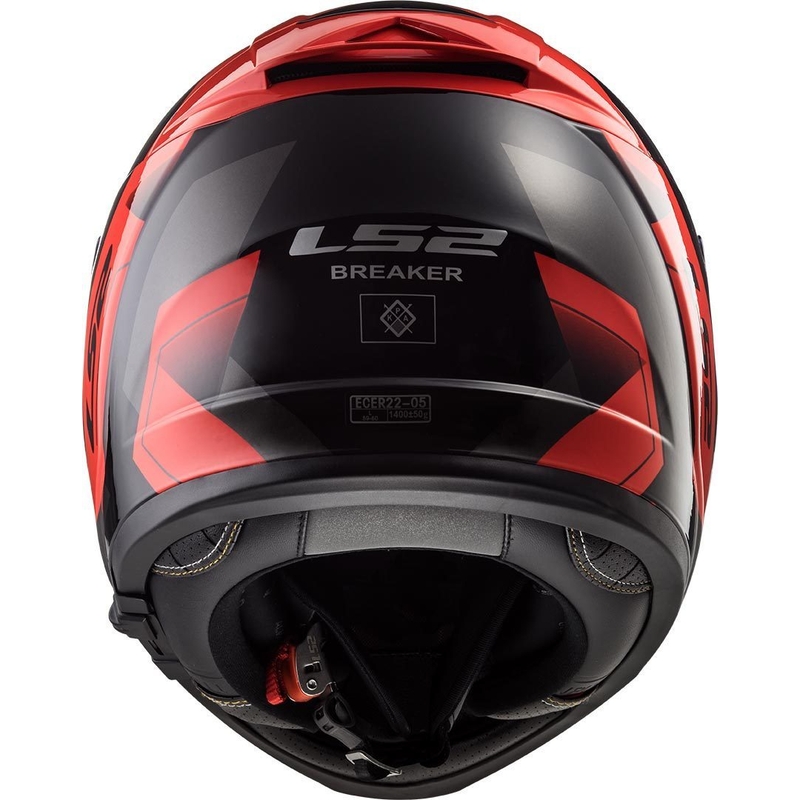 Integralny kask motocyklowy LS2 FF390 Breaker Physics czarno-czerwony