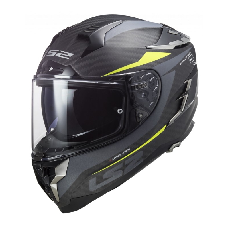 Integralny kask motocyklowy LS2 FF327 Challenger C Drone czarno-fluo żółty wyprzedaż