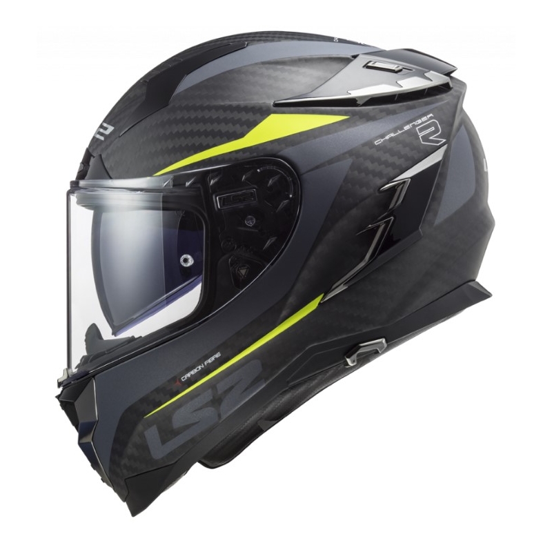Integralny kask motocyklowy LS2 FF327 Challenger C Drone czarno-fluo żółty wyprzedaż