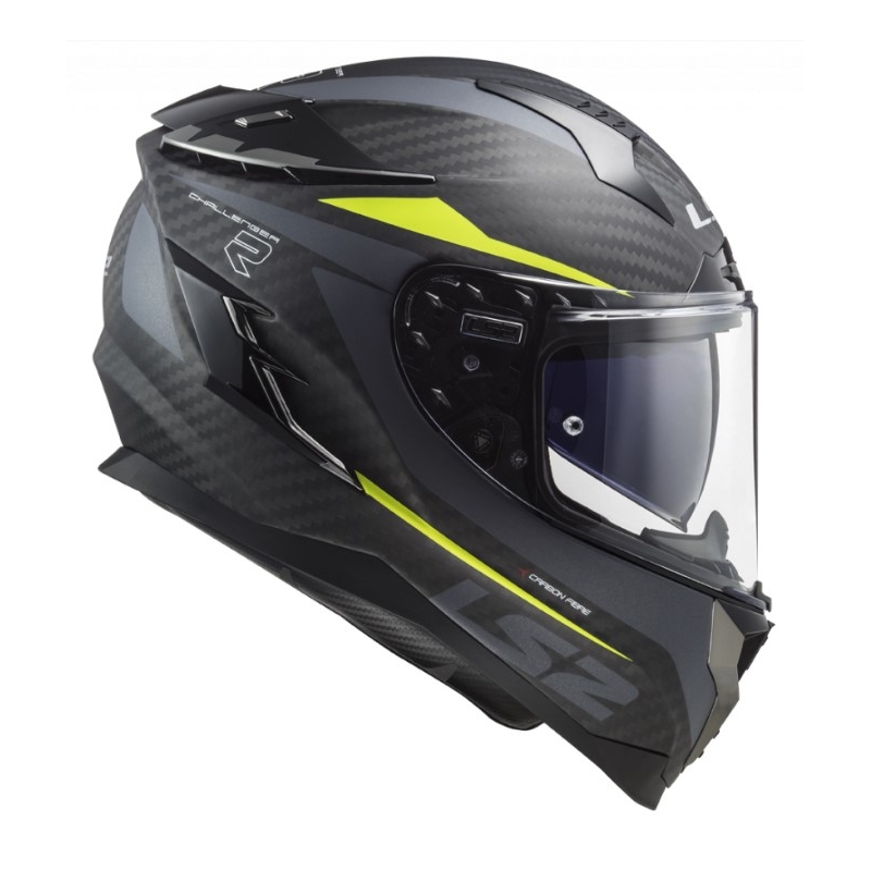 Integralny kask motocyklowy LS2 FF327 Challenger C Drone czarno-fluo żółty wyprzedaż