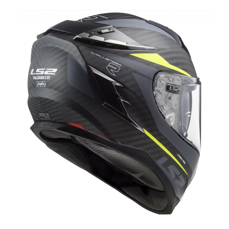Integralny kask motocyklowy LS2 FF327 Challenger C Drone czarno-fluo żółty wyprzedaż