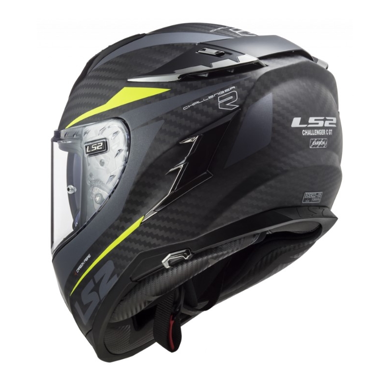 Integralny kask motocyklowy LS2 FF327 Challenger C Drone czarno-fluo żółty wyprzedaż